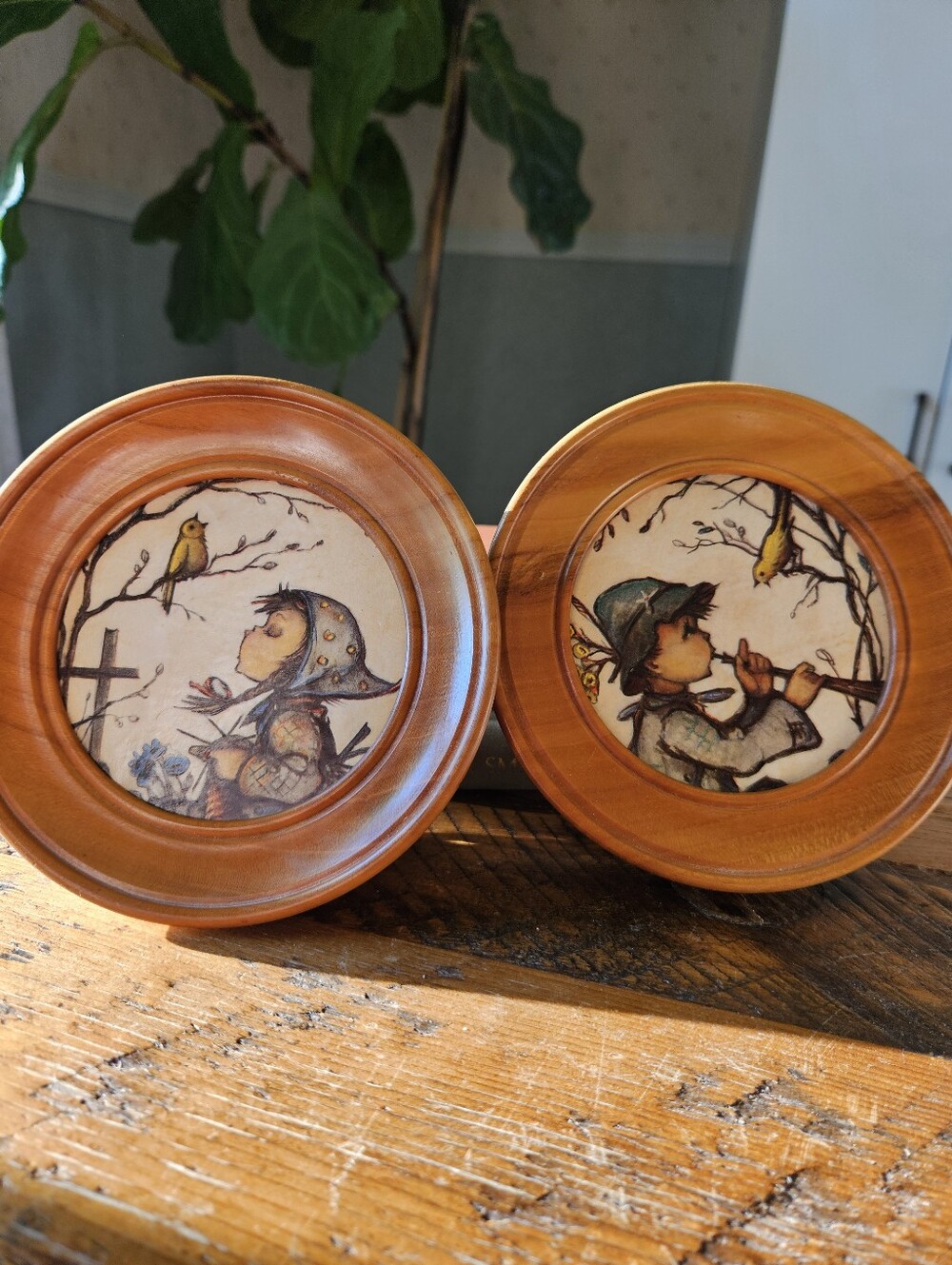 Vintage Swiss Pull Musical Picture Frames